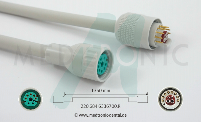 Motorschlauch mit Licht & Sprayregulierung für Sirona* BL-ISO-C TENEO®/SINIUS/INTEGO